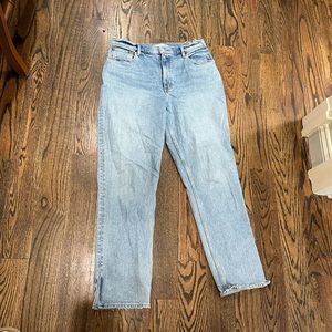 Abercrombie Curve Love 90s Straight with Split Leg